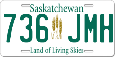 SK license plate 736JMH