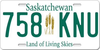 SK license plate 758KNU