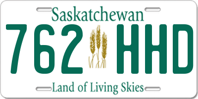 SK license plate 762HHD