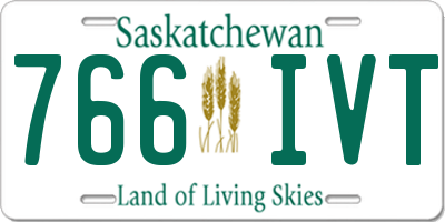 SK license plate 766IVT