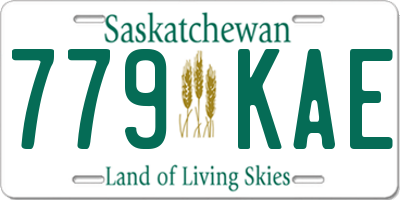 SK license plate 779KAE