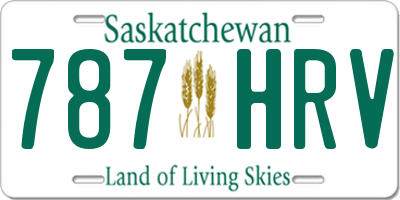 SK license plate 787HRV