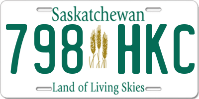 SK license plate 798HKC