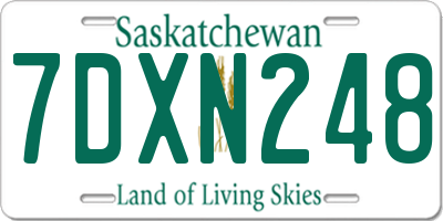 SK license plate 7DXN248