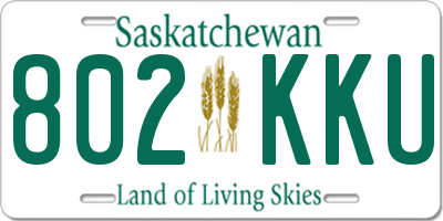SK license plate 802KKU