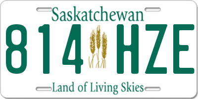 SK license plate 814HZE