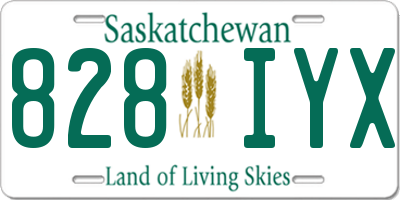 SK license plate 828IYX