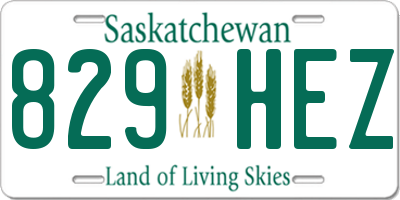 SK license plate 829HEZ