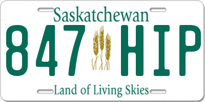 SK license plate 847HIP