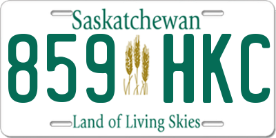 SK license plate 859HKC