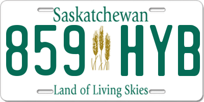 SK license plate 859HYB