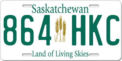 SK license plate 864HKC