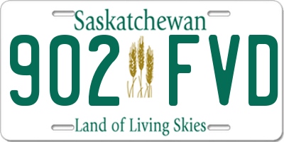 SK license plate 902FVD