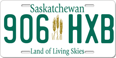 SK license plate 906HXB