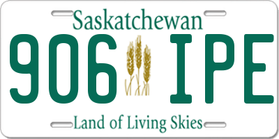 SK license plate 906IPE