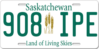 SK license plate 908IPE