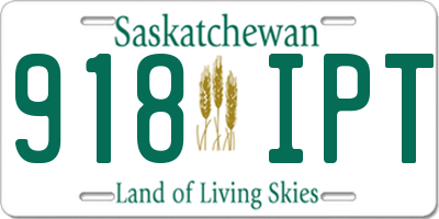 SK license plate 918IPT