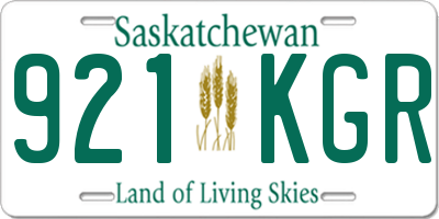 SK license plate 921KGR