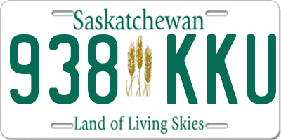 SK license plate 938KKU