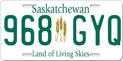 SK license plate 968GYQ