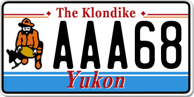 YT license plate AAA68