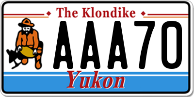 YT license plate AAA70