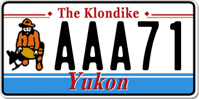 YT license plate AAA71