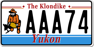 YT license plate AAA74