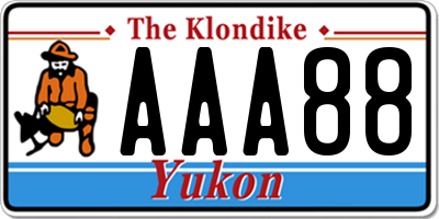 YT license plate AAA88
