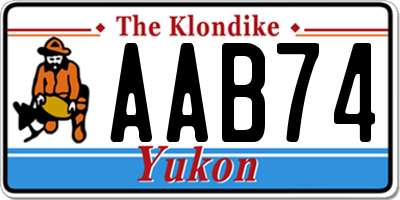 YT license plate AAB74