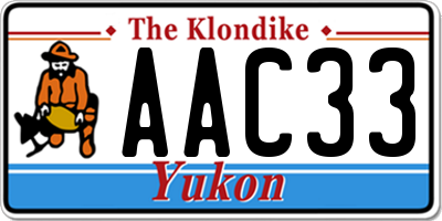 YT license plate AAC33