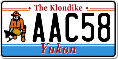 YT license plate AAC58