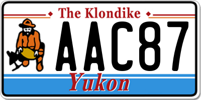 YT license plate AAC87