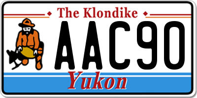 YT license plate AAC90