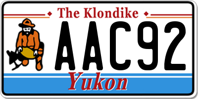 YT license plate AAC92