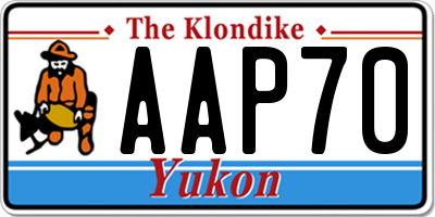 YT license plate AAP70