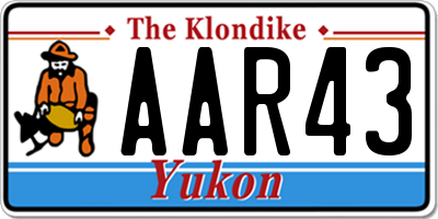 YT license plate AAR43