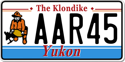 YT license plate AAR45