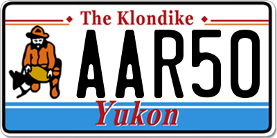 YT license plate AAR50