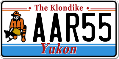 YT license plate AAR55