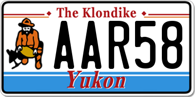 YT license plate AAR58