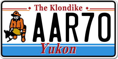 YT license plate AAR70