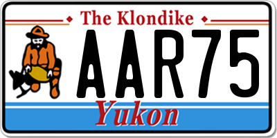 YT license plate AAR75