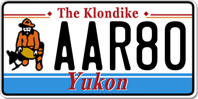 YT license plate AAR80