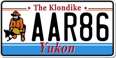 YT license plate AAR86