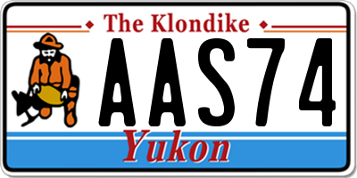 YT license plate AAS74