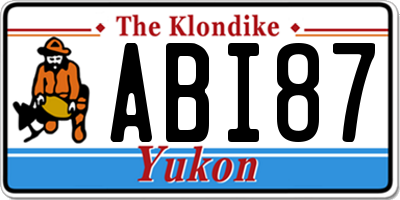 YT license plate ABI87