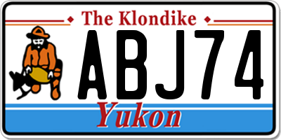 YT license plate ABJ74