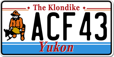 YT license plate ACF43