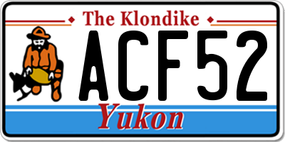 YT license plate ACF52